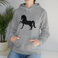 Unisex Heavy Blend™ Hooded Sweatshirt Morgan Horse front Print - AdeleEmbroidery