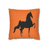 Saddlebred Print Spun Polyester Square Pillow Case - AdeleEmbroidery