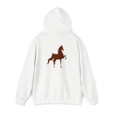 Unisex Heavy Blend™ Hooded Sweatshirt Front and Back Saddlebred Print