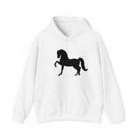 Unisex Heavy Blend™ Hooded Sweatshirt Morgan Horse front Print - AdeleEmbroidery