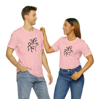 Unisex Jersey Short Sleeve Tee with Horse Print