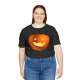 Unisex Jersey Short Sleeve Tee with Pumpkin Print