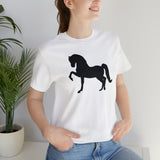 Unisex Jersey Short Sleeve Tee with Front Morgan Horse Print