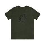 Unisex Jersey Short Sleeve Tee with Horse Print