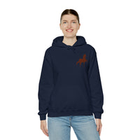 Unisex Heavy Blend™ Hooded Sweatshirt Front and Back Saddlebred Print