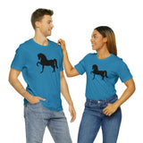 Unisex Jersey Short Sleeve Tee with Front Morgan Horse Print