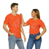 Unisex Jersey Short Sleeve Tee Saddlebred Print