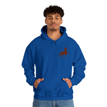 Unisex Heavy Blend™ Hooded Sweatshirt Front and Back Saddlebred Print