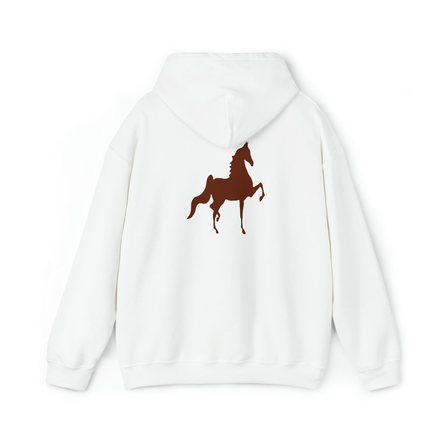 Unisex Heavy Blend™ Hooded Sweatshirt Front and Back Saddlebred Print