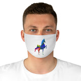 Fabric Face Mask MultiColor Saddlebred Print - AdeleEmbroidery