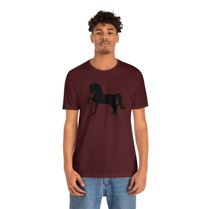 Unisex Jersey Short Sleeve Tee with Front Morgan Horse Print