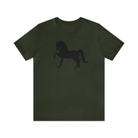 Unisex Jersey Short Sleeve Tee with Front Morgan Horse Print