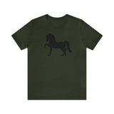 Unisex Jersey Short Sleeve Tee with Front Morgan Horse Print