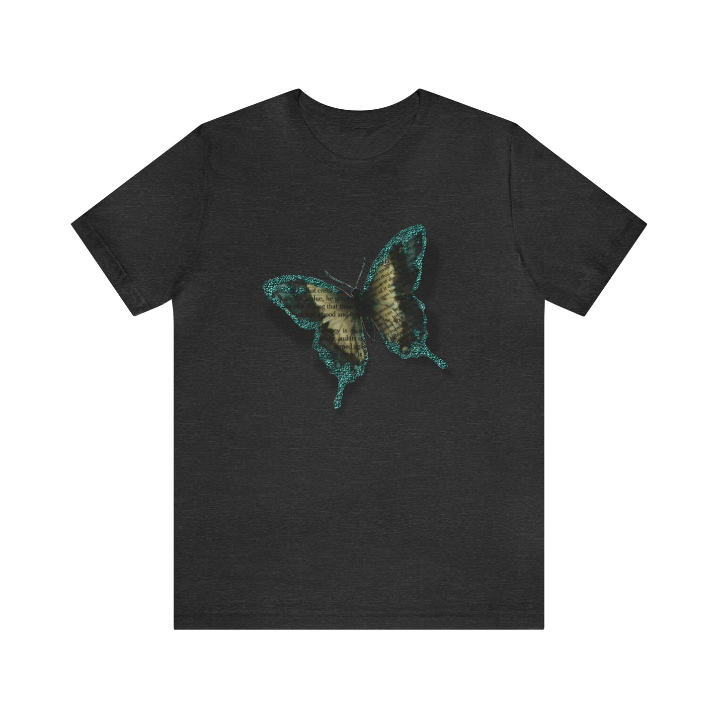 Unisex Jersey Short Sleeve Tee with Butterfly Print