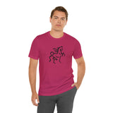 Unisex Jersey Short Sleeve Tee with Horse Print