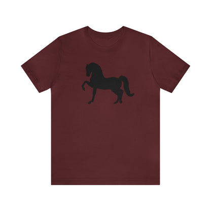 Unisex Jersey Short Sleeve Tee with Front Morgan Horse Print