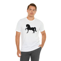 Unisex Jersey Short Sleeve Tee with Front Morgan Horse Print