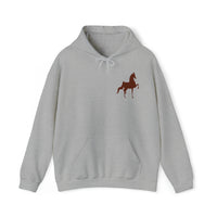 Unisex Heavy Blend™ Hooded Sweatshirt Front and Back Saddlebred Print