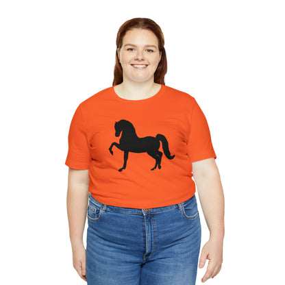 Unisex Jersey Short Sleeve Tee with Front Morgan Horse Print