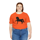 Unisex Jersey Short Sleeve Tee with Front Morgan Horse Print