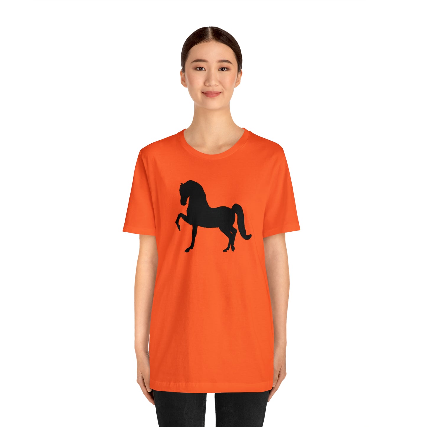 Unisex Jersey Short Sleeve Tee with Front Morgan Horse Print