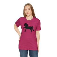 Unisex Jersey Short Sleeve Tee with Front Morgan Horse Print