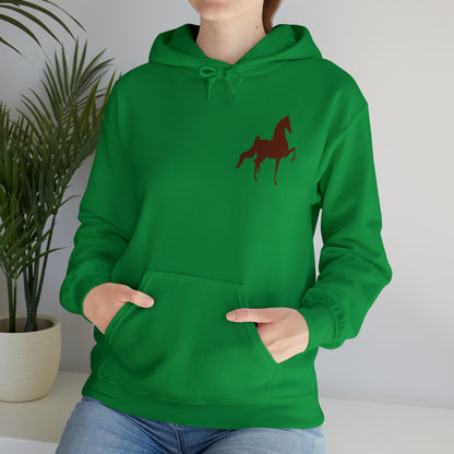 Unisex Heavy Blend™ Hooded Sweatshirt Front and Back Saddlebred Print