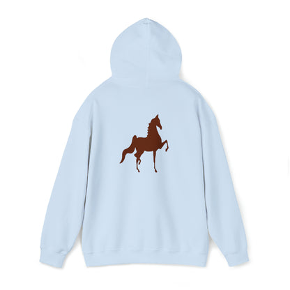 Unisex Heavy Blend™ Hooded Sweatshirt Front and Back Saddlebred Print