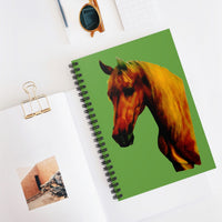 Spiral Notebook - Ruled Line Horse Head