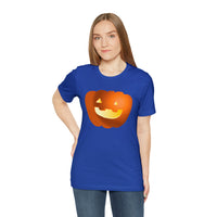 Unisex Jersey Short Sleeve Tee with Pumpkin Print