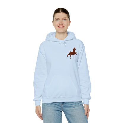 Unisex Heavy Blend™ Hooded Sweatshirt Front and Back Saddlebred Print