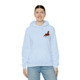 Unisex Heavy Blend™ Hooded Sweatshirt Front and Back Saddlebred Print