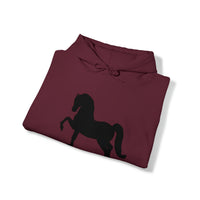 Unisex Heavy Blend™ Hooded Sweatshirt Morgan Horse front Print - AdeleEmbroidery