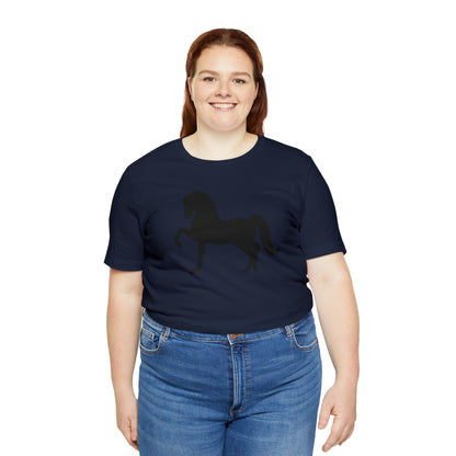 Unisex Jersey Short Sleeve Tee with Front Morgan Horse Print