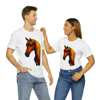 Unisex Jersey Short Sleeve Tee Horse Head Print