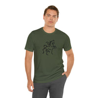 Unisex Jersey Short Sleeve Tee with Horse Print