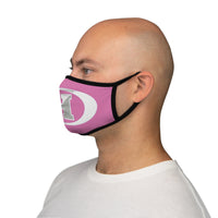 Haskell Fitted Polyester Face Mask Pink