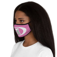 Haskell Fitted Polyester Face Mask Pink