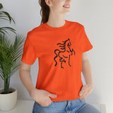 Unisex Jersey Short Sleeve Tee with Horse Print