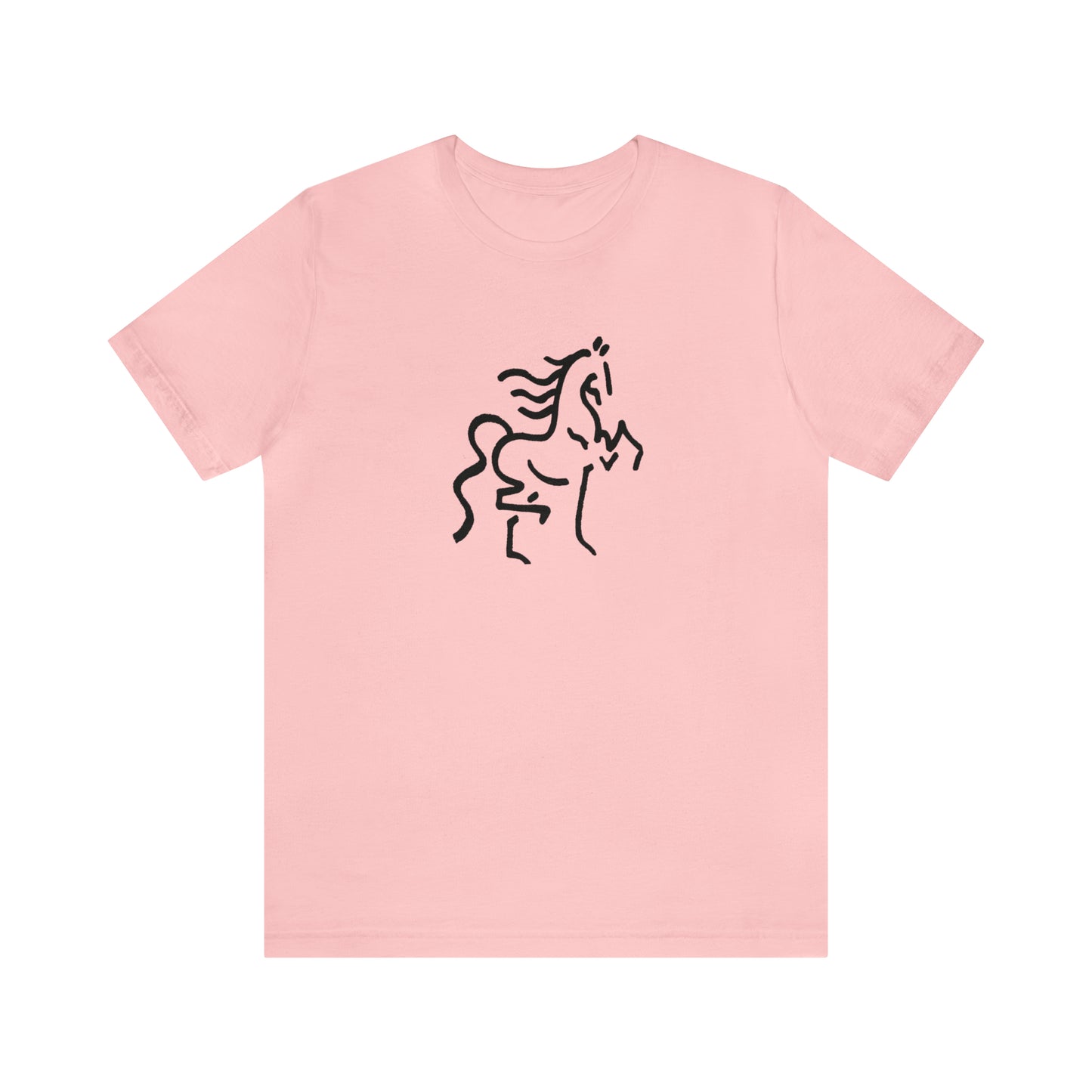 Unisex Jersey Short Sleeve Tee with Horse Print