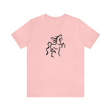 Unisex Jersey Short Sleeve Tee with Horse Print