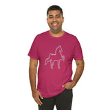 Unisex Jersey Short Sleeve Tee Saddlebred Print