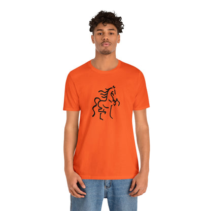 Unisex Jersey Short Sleeve Tee with Horse Print