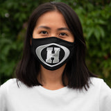 Haskell Fitted Polyester Face Mask Black