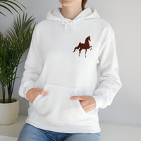 Unisex Heavy Blend™ Hooded Sweatshirt Front and Back Saddlebred Print