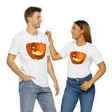 Unisex Jersey Short Sleeve Tee with Pumpkin Print