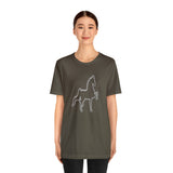 Unisex Jersey Short Sleeve Tee Saddlebred Print