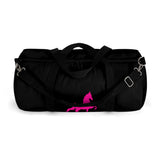 Saddlebred Print Black/Pink  Duffel Bag - AdeleEmbroidery