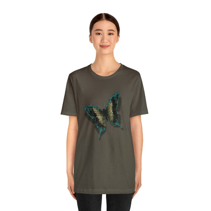 Unisex Jersey Short Sleeve Tee with Butterfly Print