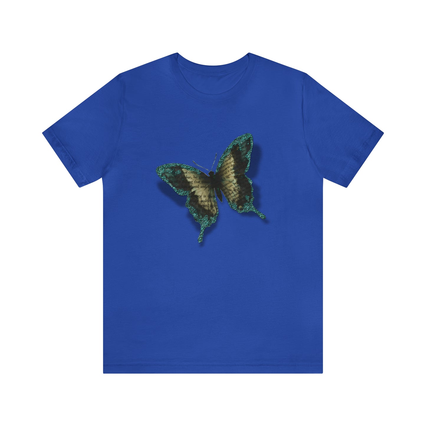 Unisex Jersey Short Sleeve Tee with Butterfly Print